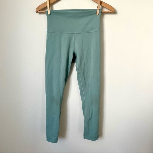 Lululemon Wunder Train Contour Fit High-Rise Crop 23" Misty Glade Size 6 - Picture 6 of 12